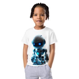T-shirt col ras du cou enfant robot Maxanne