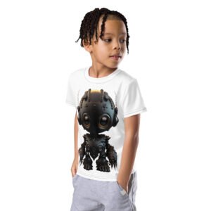 T-shirt col ras du cou enfant robot Dianthe
