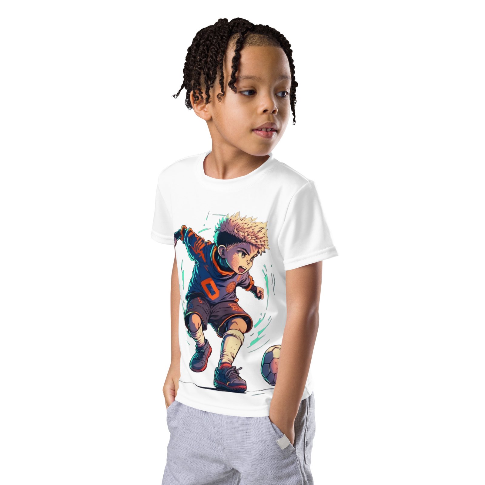 T-shirt col ras du cou enfant Foot – Image 2