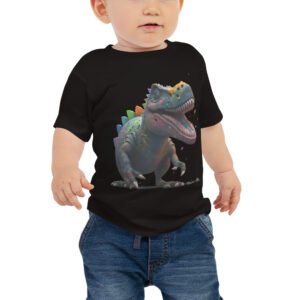 T-shirt à Manches Courtes en Jersey pour Bébé Dinosaure