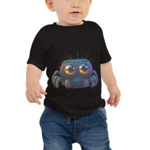 T-shirt à Manches Courtes en Jersey pour Bébé Spider cute big eyes