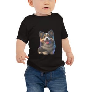 T-shirt à Manches Courtes en Jersey pour Bébé Chiot