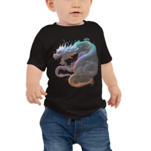 T-shirt à Manches Courtes en Jersey pour Bébé dragon
