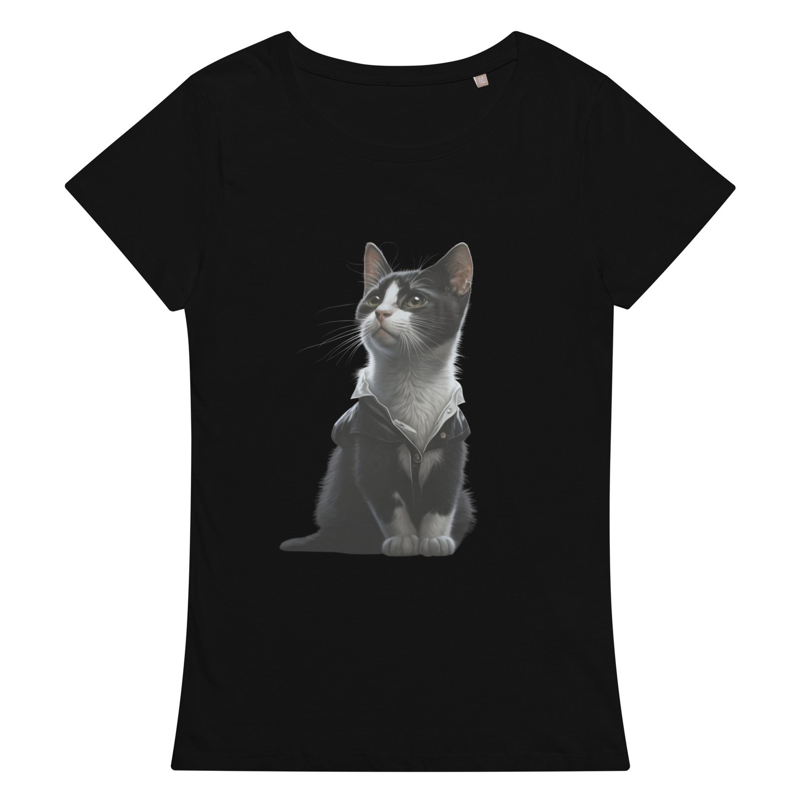 T-shirt éco-responsable femme cute cat – Image 2
