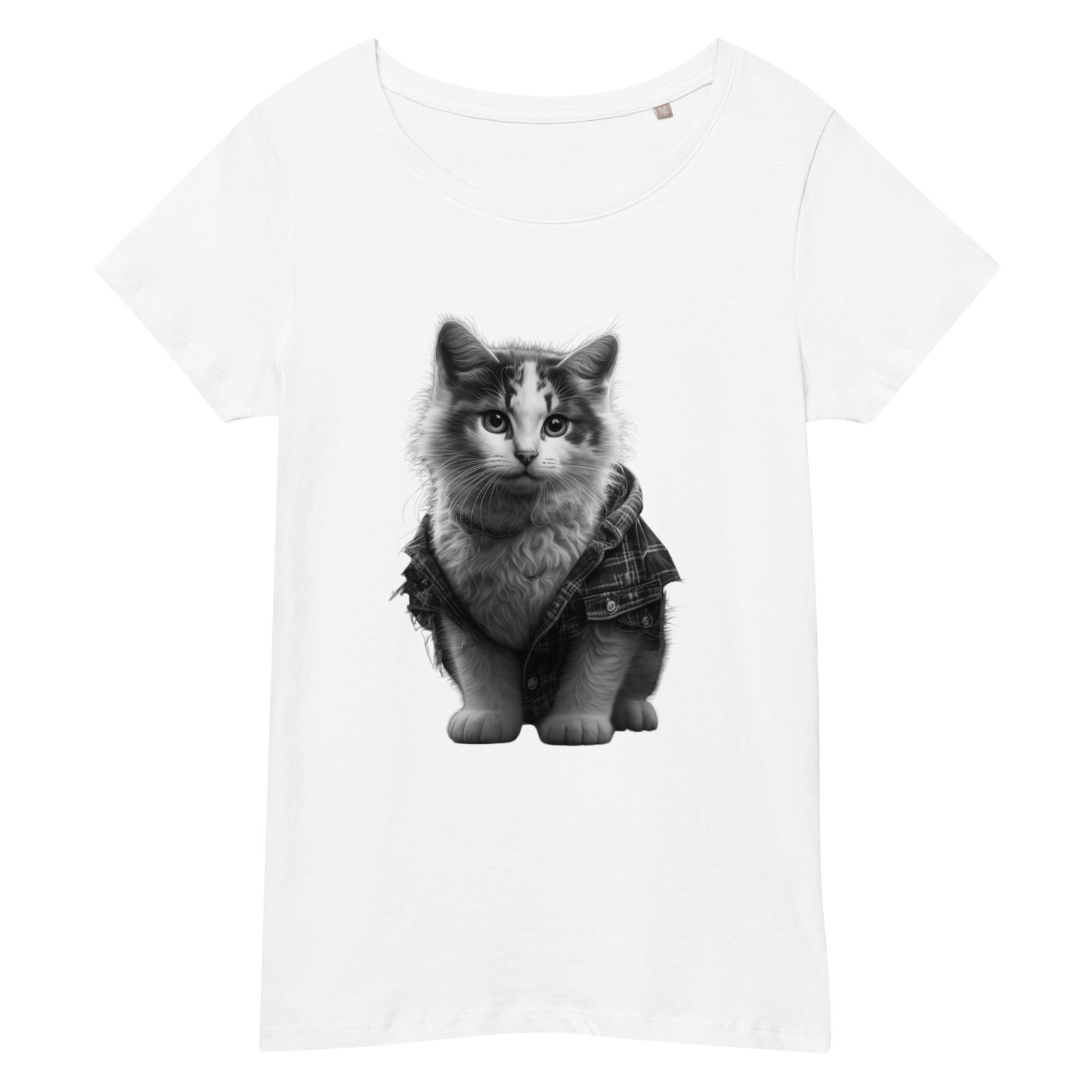 T-shirt éco-responsable femme cat – Image 4