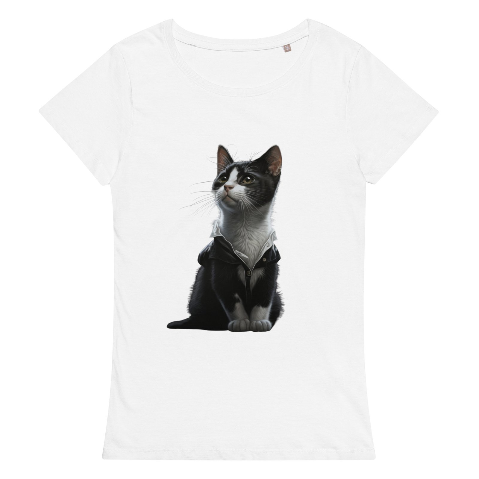 T-shirt éco-responsable femme cute cat – Image 4