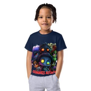 T-shirt col ras du cou enfant Zombies Attack