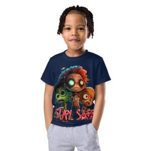 T-shirt col ras du cou enfant Stay Safe