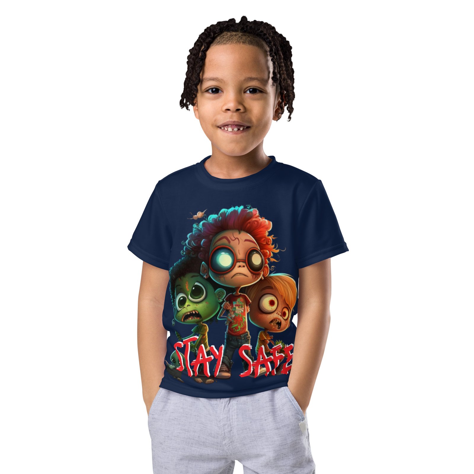 T-shirt col ras du cou enfant Stay Safe