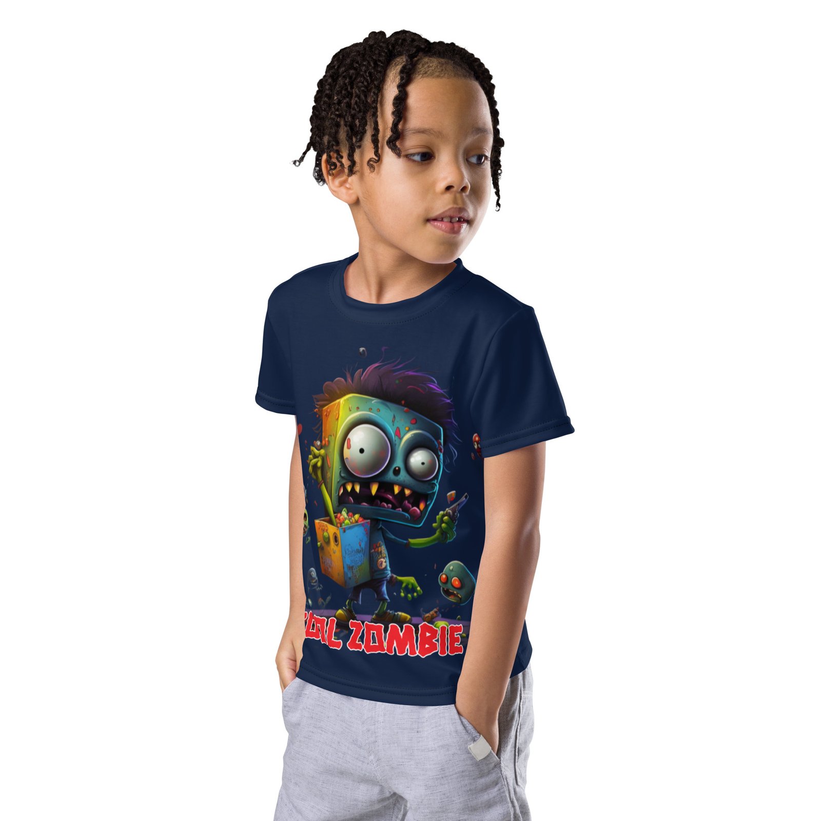 T-shirt col ras du cou enfant Cool Zombie – Image 3