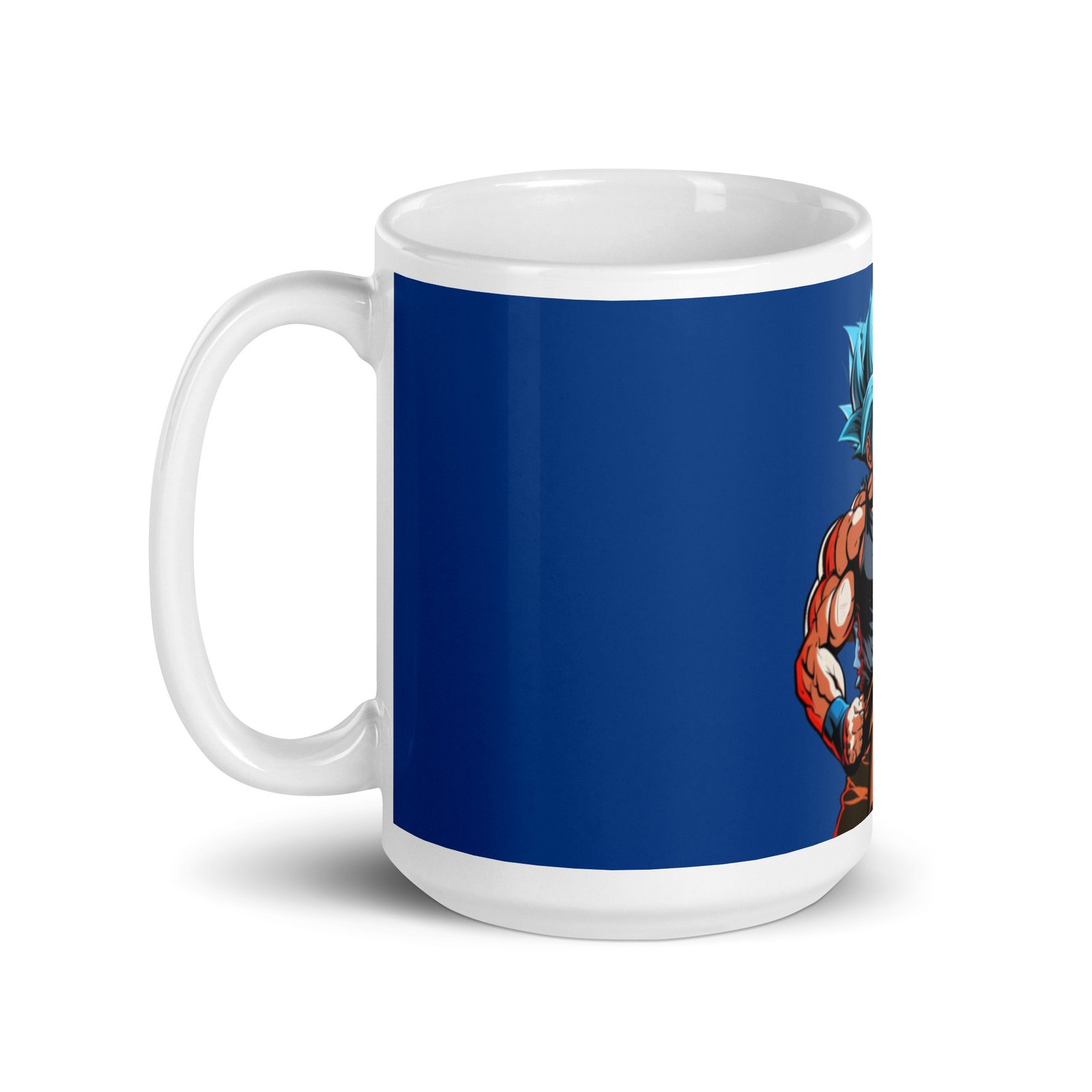 Mug Blanc Brillant SGoku blue – Image 5