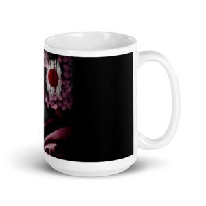 Mug Blanc Brillant Japan Woman Geisha