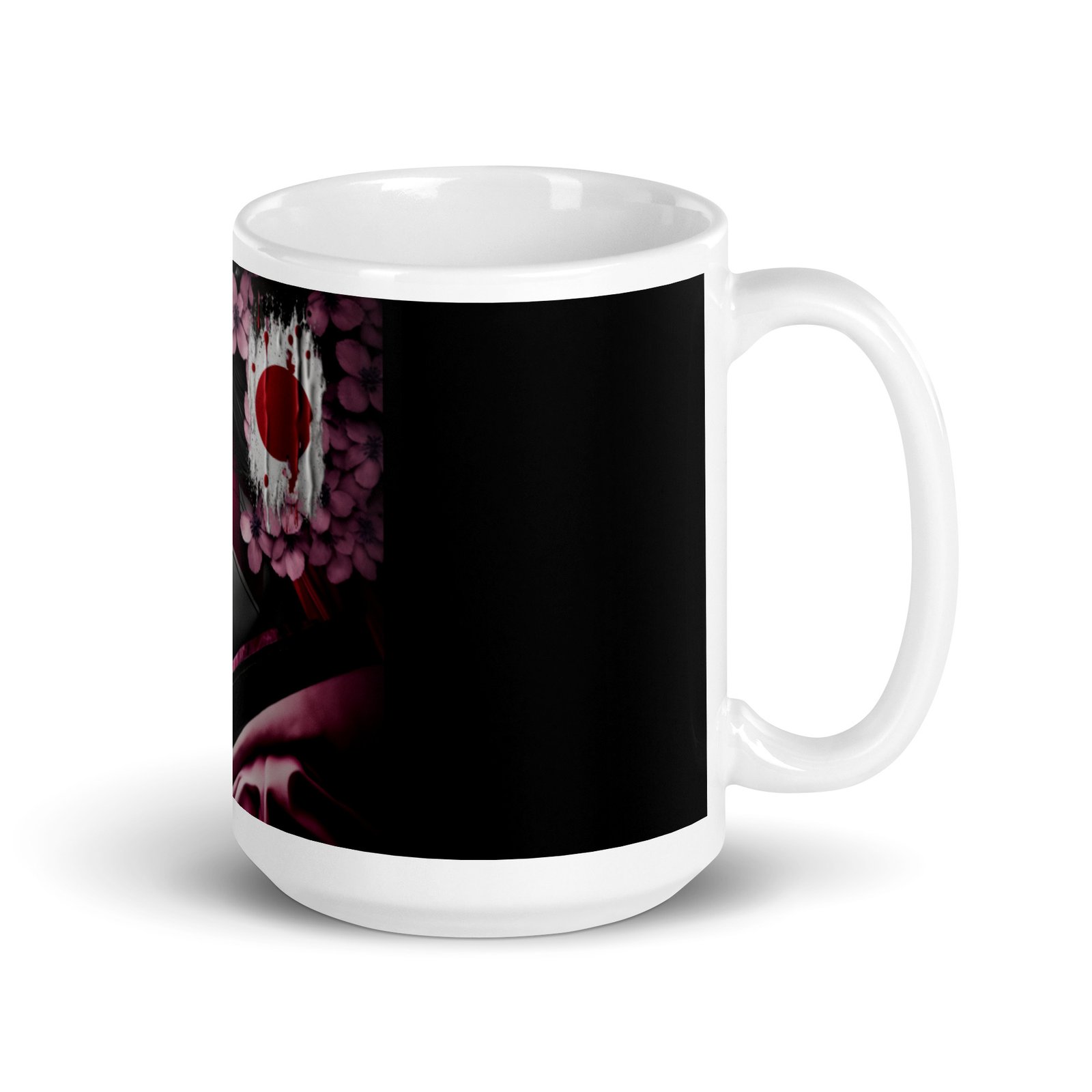 Mug Blanc Brillant Japan Woman Geisha