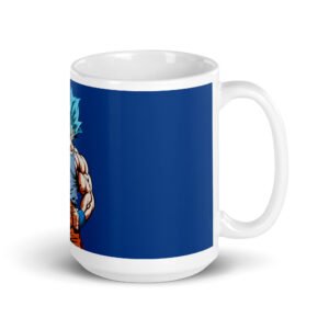 Mug Blanc Brillant SGoku blue