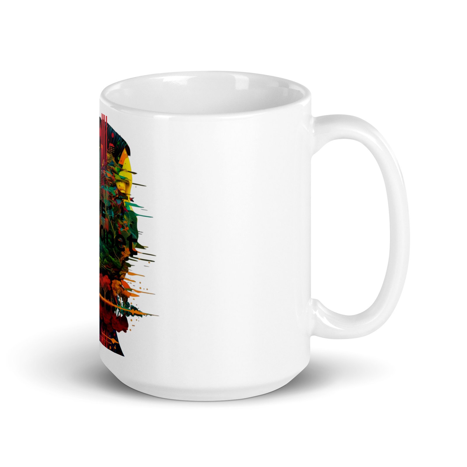 Mug Blanc Brillant Asian girl save the planet