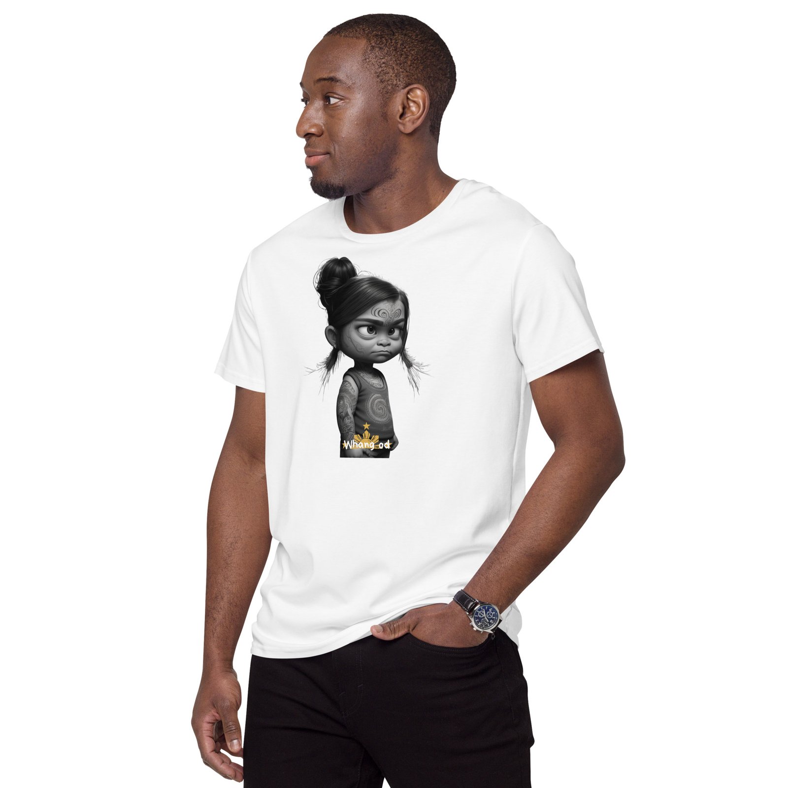 T-shirt premium en coton homme Whang Od Cartoon – Image 5